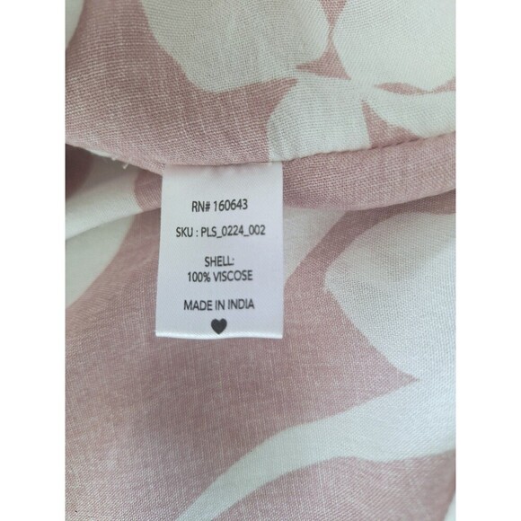 Poolside Paradise Womens Print Adjustable Waist Swim Coverup‎ Size XL/2XL - Picture 6 of 7